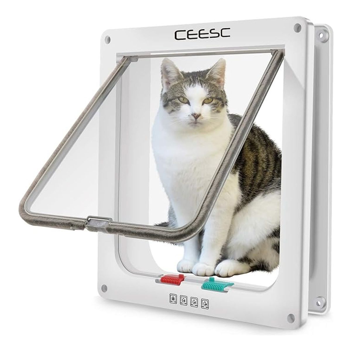 GENERICO - Puerta Con Solapa De Entrada Y Salida De Mascotas