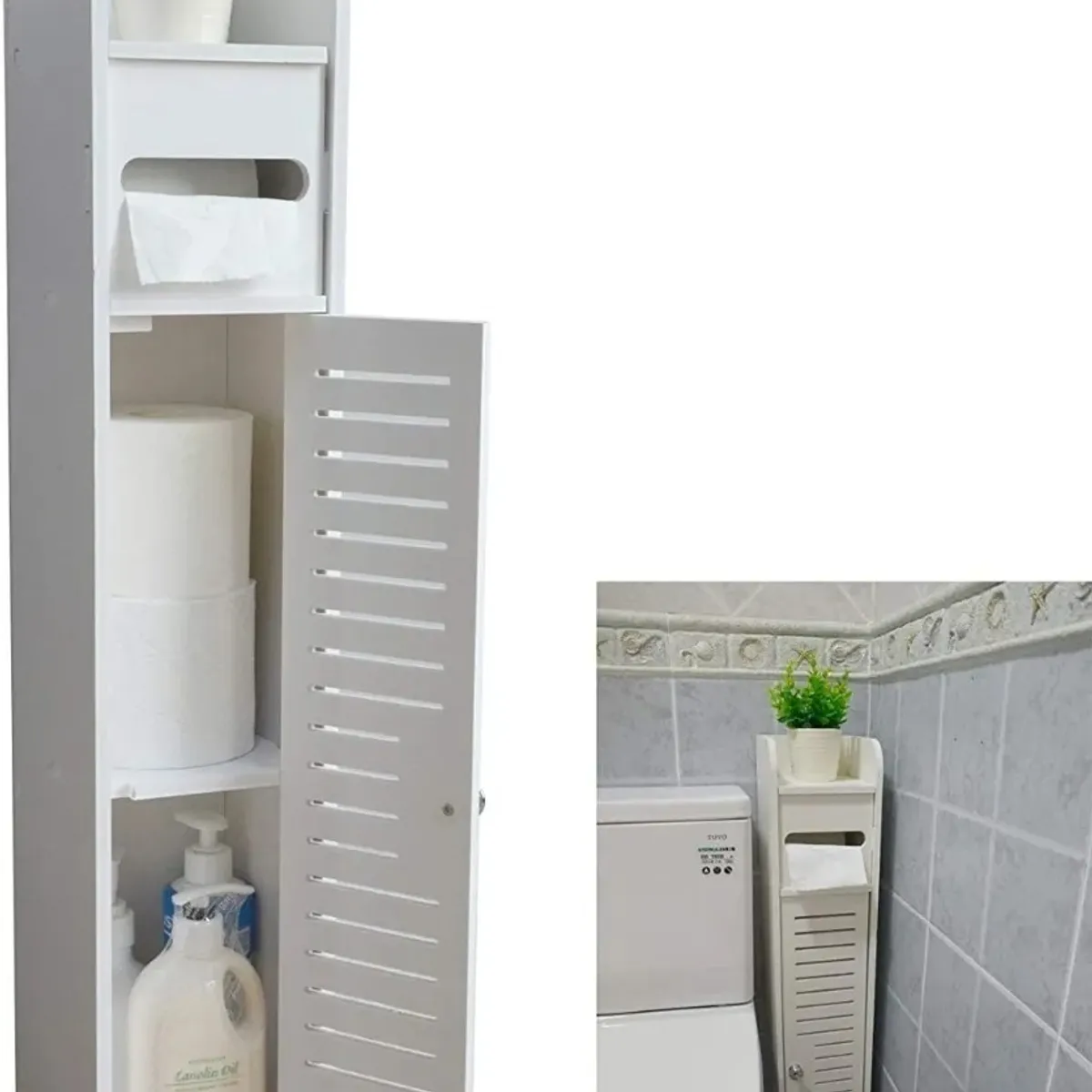 GENERICO - Estante De Baño Organizador Blanco