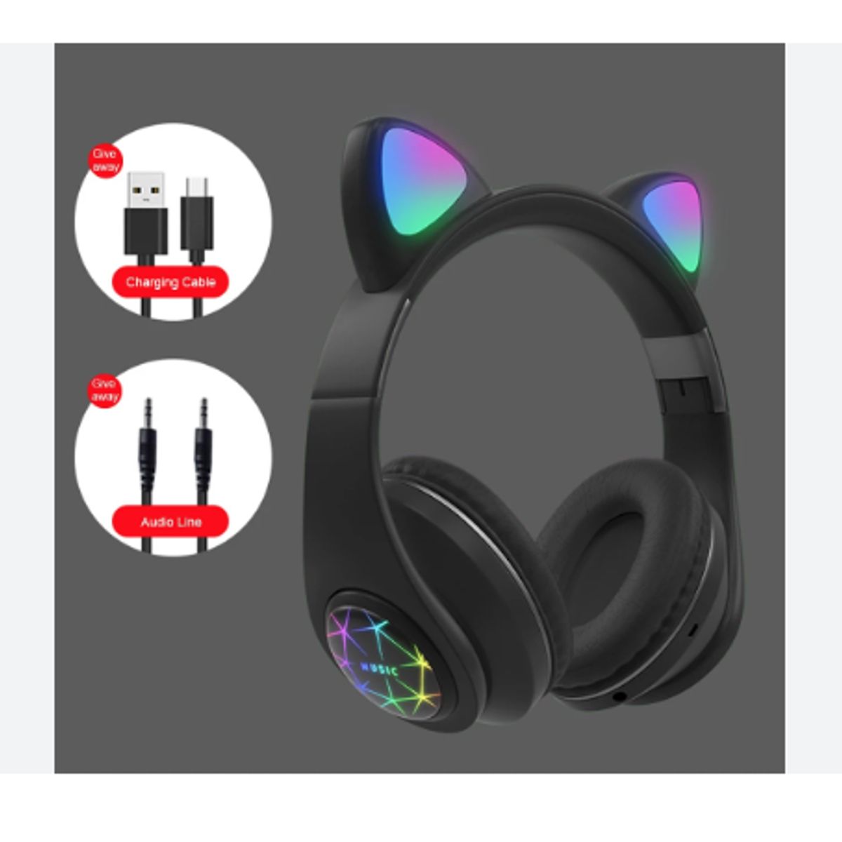GENERICO - Auriculares gamer inalámbricos CAT