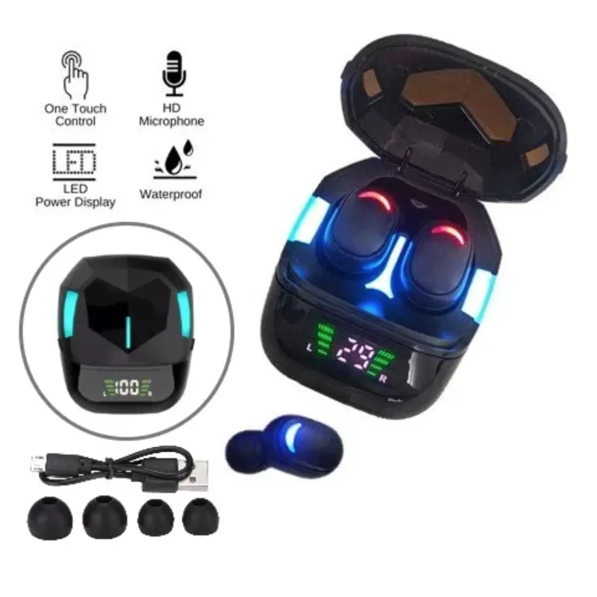 GENERICO - Auriculares Inalámbricos Impermeables Para Casco