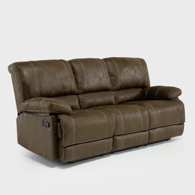 Imagen 2 del producto Sofá 3 Cuerpos 3 Reclinables Clásico Castle Cuero Viejo 98023R4S