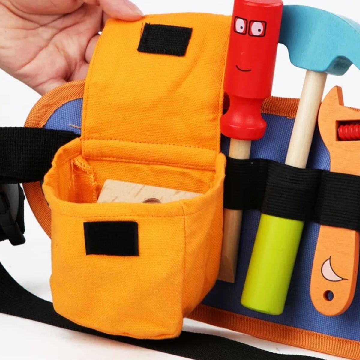 GENERICO - Juego Didáctico Cinturón De Herramientas Madera Niños