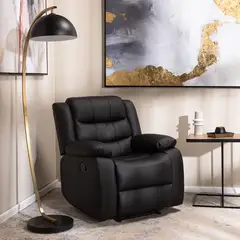 DANIELS - Berger Reclinable Moderno PU Berlin Negro KM060R