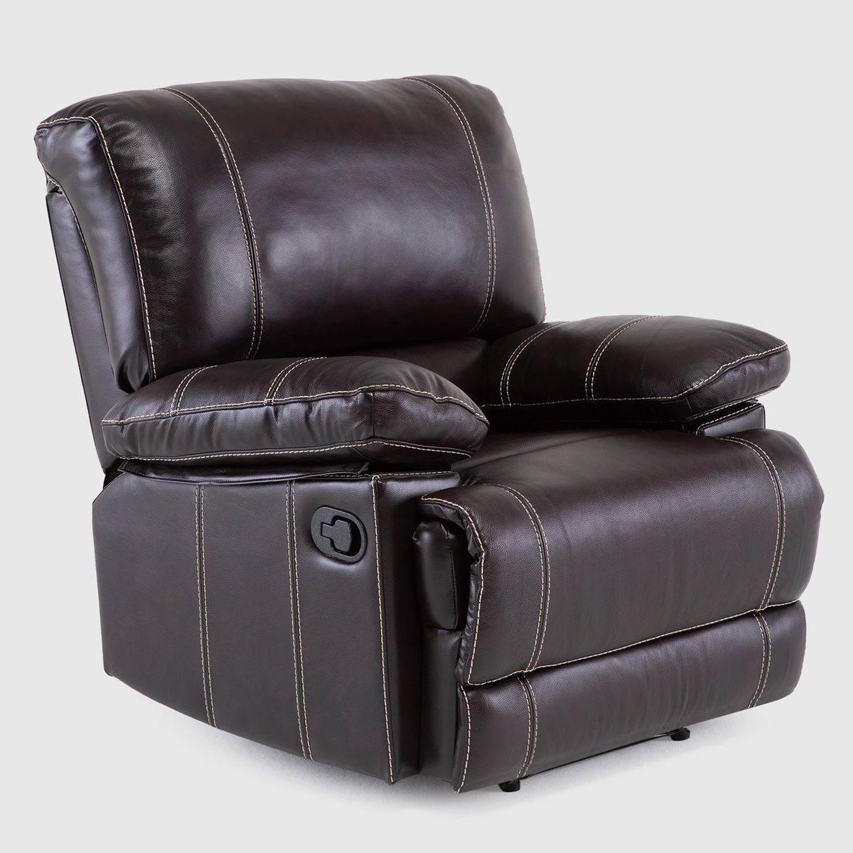 DANIELS - Berger Reclinable Moderno Leather Match Cuero Castle Café 98023LBR