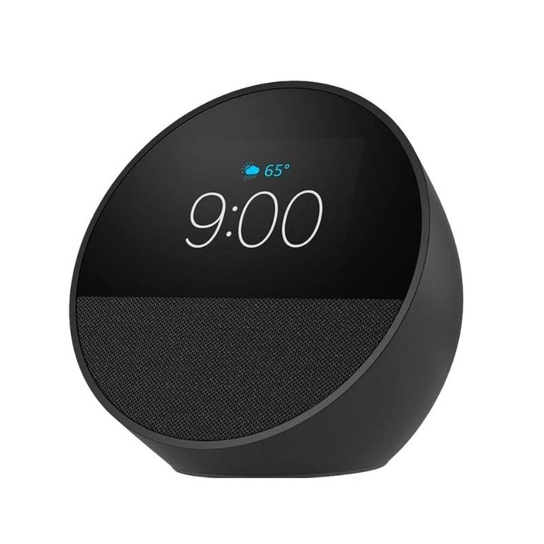 Parlante Alexa Echo Spot 2024 Pantalla Bluetooth Negro