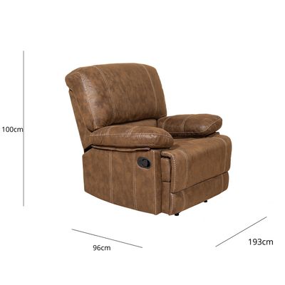 Imagen 2 del producto Berger Reclinable Moderno Cuero Viejo Café Castle 98023R4