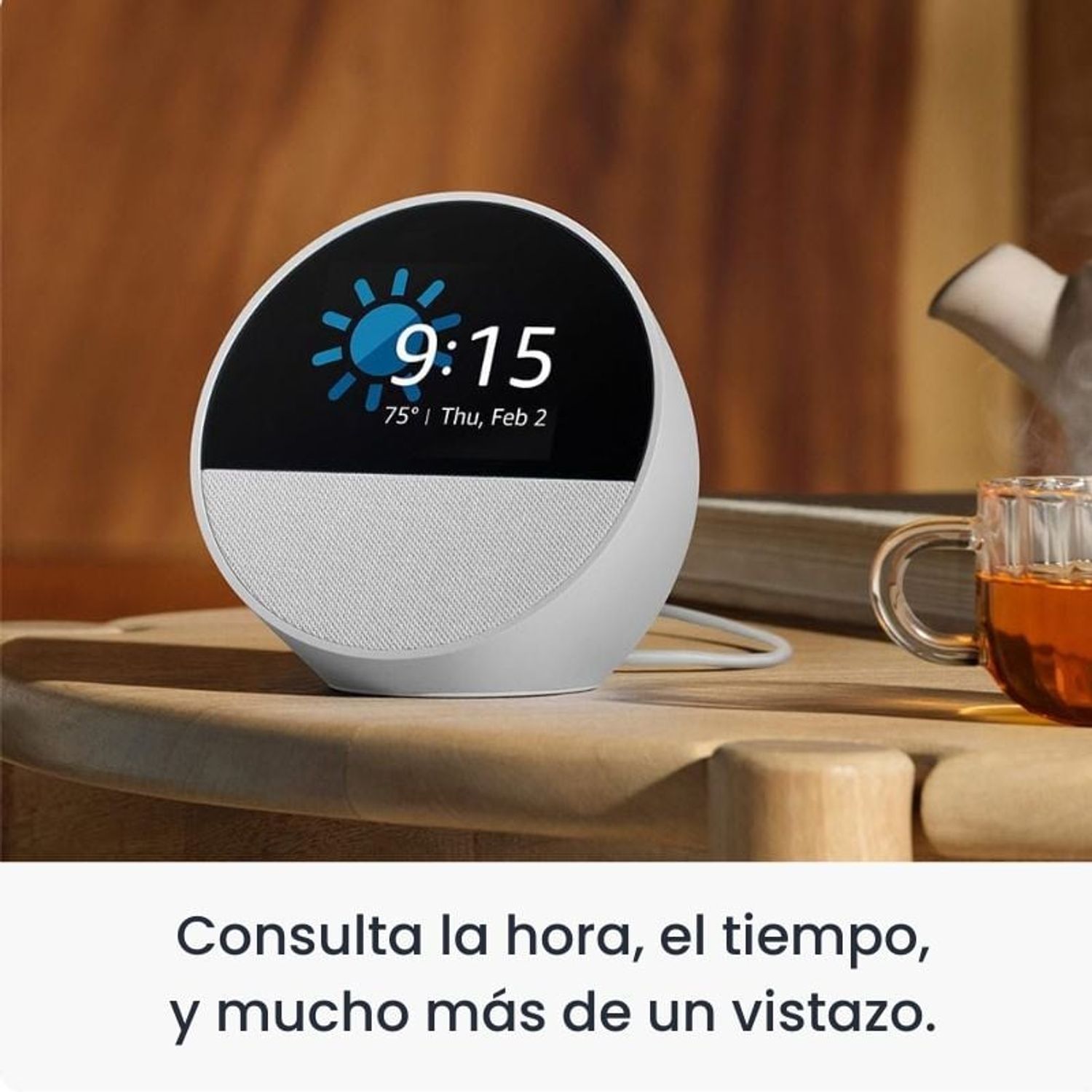 AMAZON Parlante Amazon Alexa Echo Spot 2024 Pantalla Bluetooth
