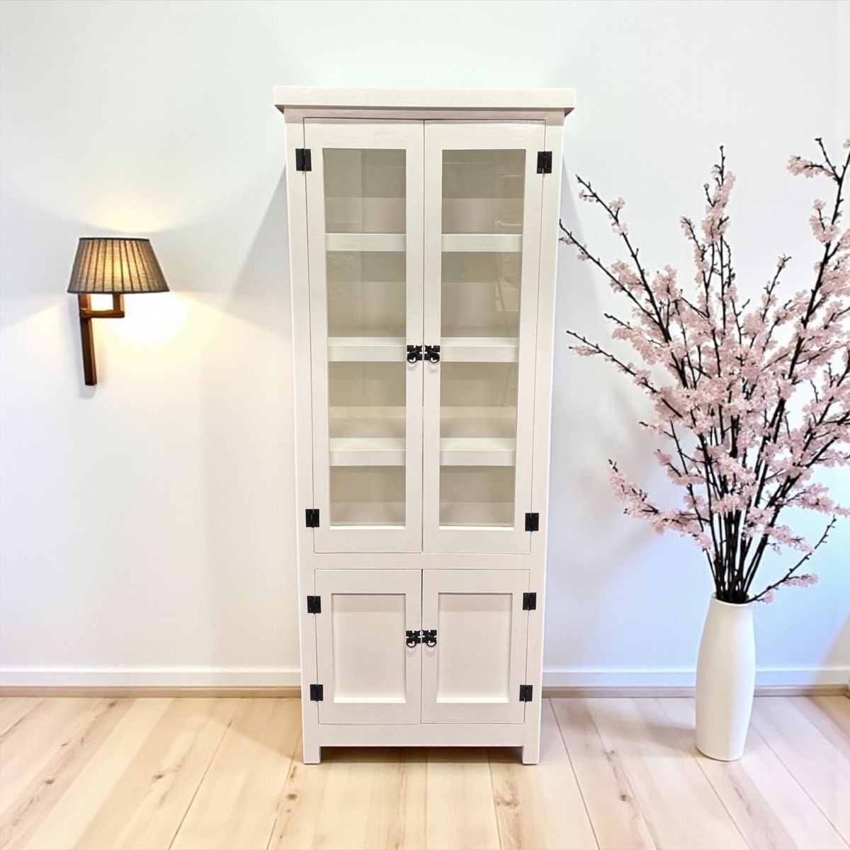 GENERICO - VITRINA DE COLOR MADERA BLANCO MGR MUEBLES