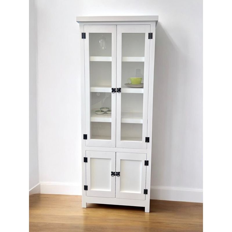 GENERICO - VITRINA DE COLOR MADERA BLANCO MGR MUEBLES