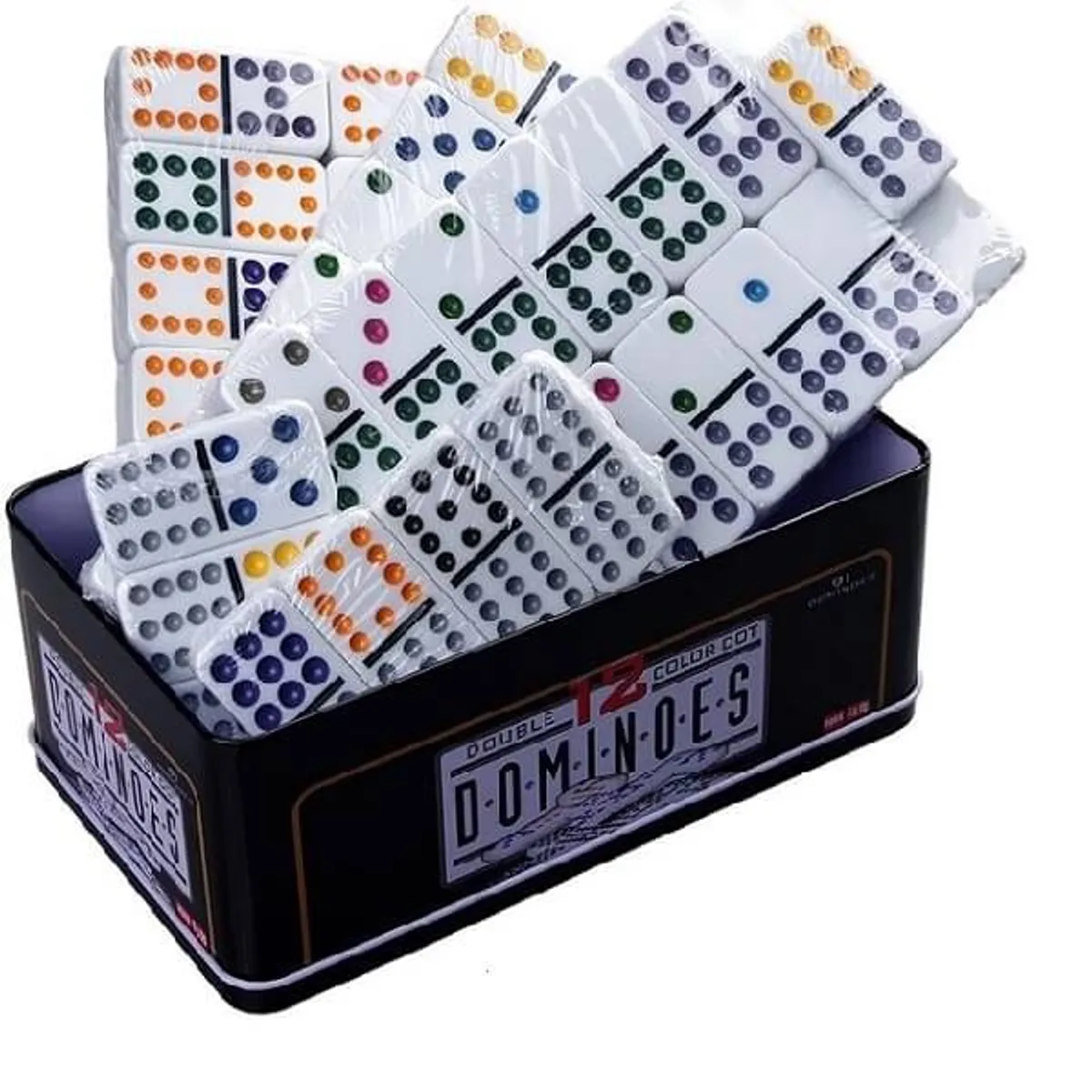 GENERICO - Domino 91 Piezas Con Caja Metalica