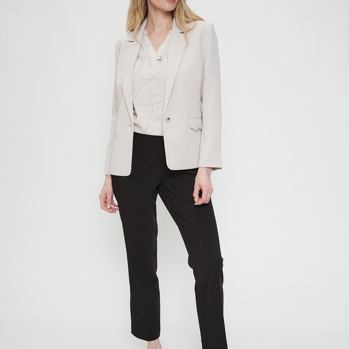 MA GRIFFE - Blazer Beige Mujer Magriffe