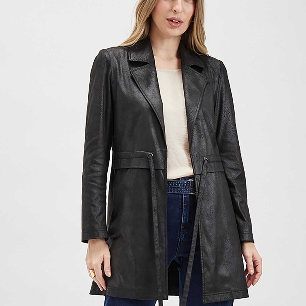 ASH - Tapado Abierto Negro Mujer Ash