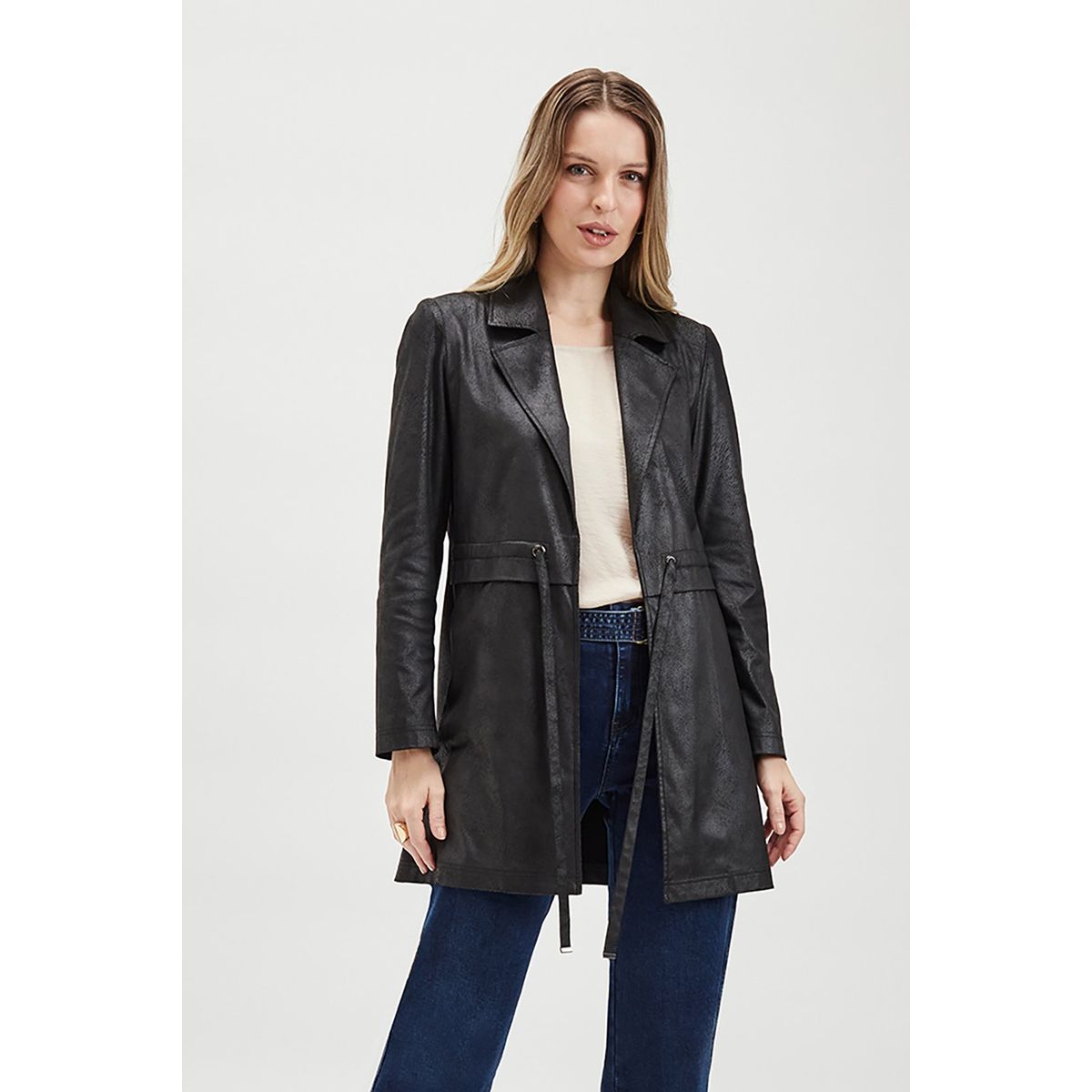 ASH - Tapado Abierto Negro Mujer Ash