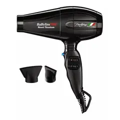 BABYLISS PRO - Secador de pelo BaBylissPRO Nano Titanium Portofino 6600 Negro