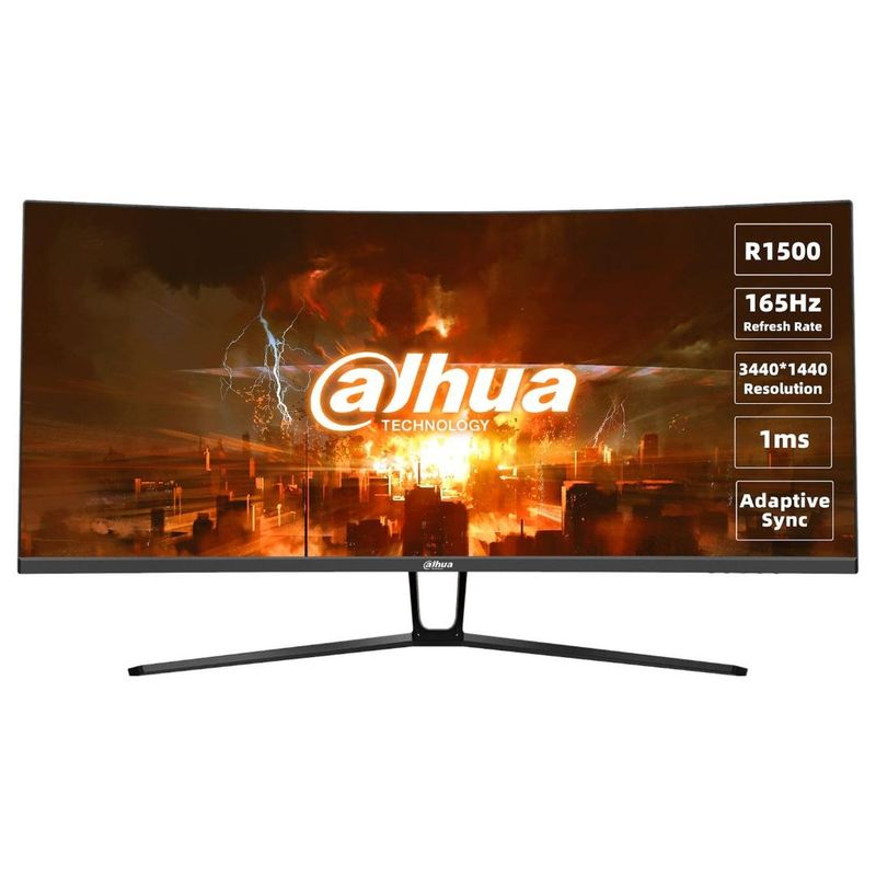 DAHUA - Led Monitor Gamer Curvo 34″ Dahua E330C / UWQHD / 165Hz, 1ms/ Nuevo