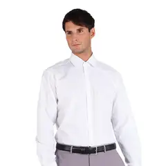 ARROW - Camisa Blanca Hombre Formal Spandex Tailored Fit Cuello Italiano