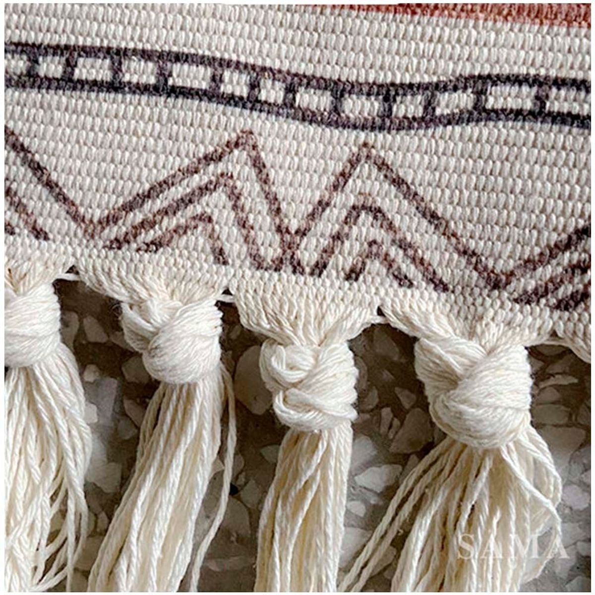 GENERICO - Alfombra bohemia de estilo etnico 180x200 cm.