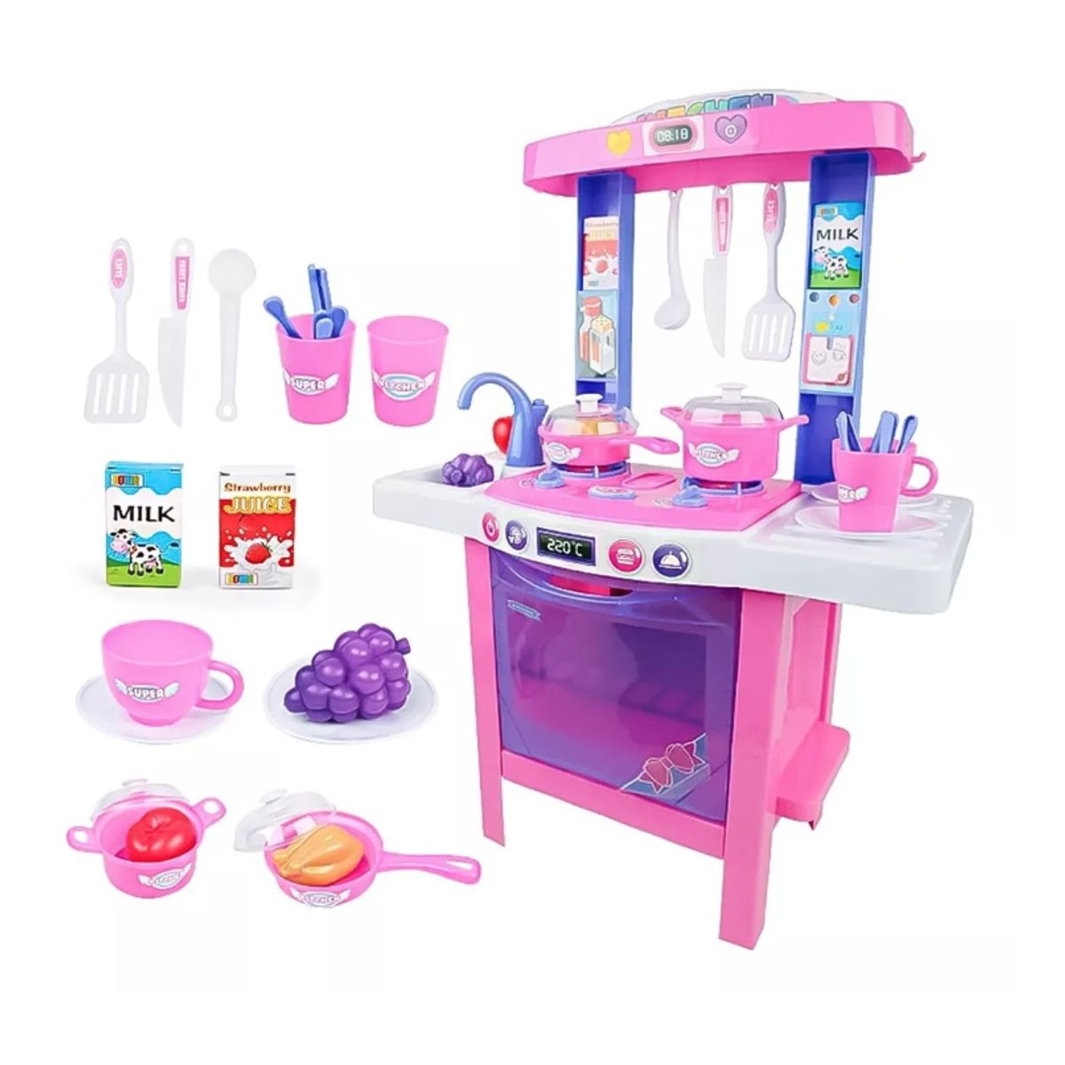 GENERICO - Cocina De Juguete Para Niña Kitchen Play Set 34 Piezas