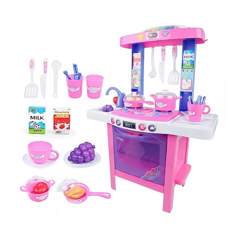GENERICO - Cocina De Juguete Para Niña Kitchen Play Set 34 Piezas