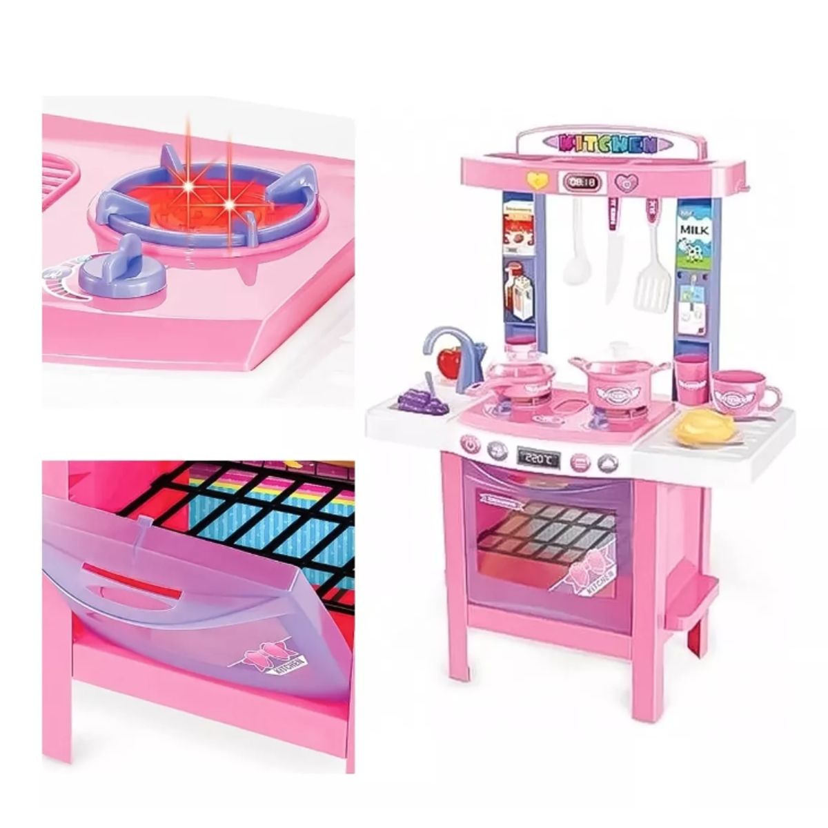 GENERICO - Cocina De Juguete Para Niña Kitchen Play Set 34 Piezas