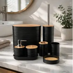 GENERICO - Set Juego De Baño 8 Piezas