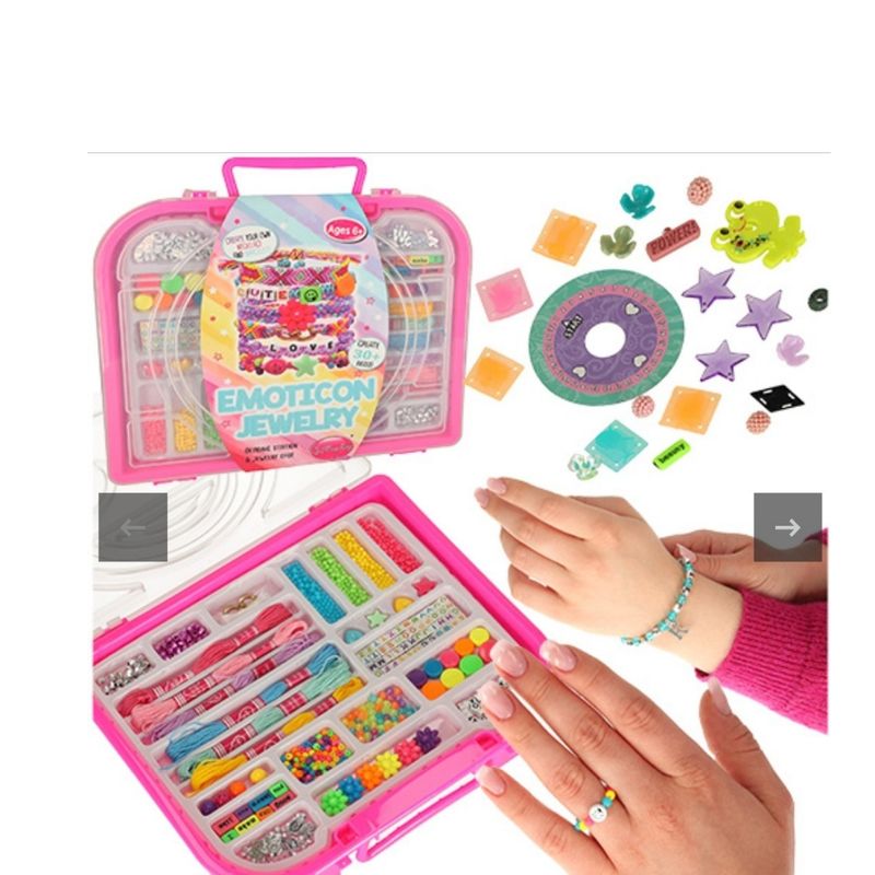 GENERICO - Set para hacer bisutería maleta Kit para hacer pulseras