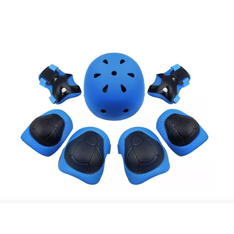 GENERICO - Kit De Protecciones Para Niños Ideal Para Bicicleta