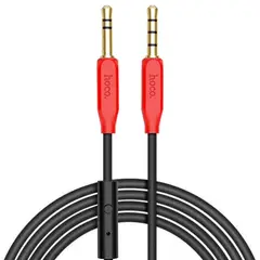 HOCO - Cable Aux De Audio Jack 3,5 mm a Jack 3,5 mm con Micrófono UPA12 Black