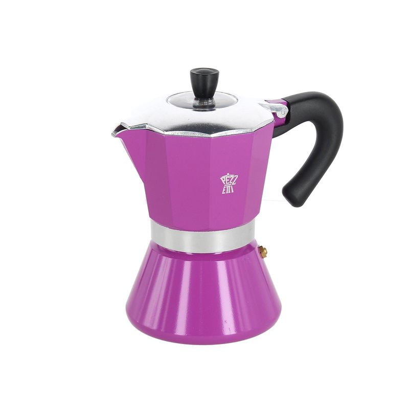 PEZZETTI - Cafetera Bellexpress 6 Tazas Morada