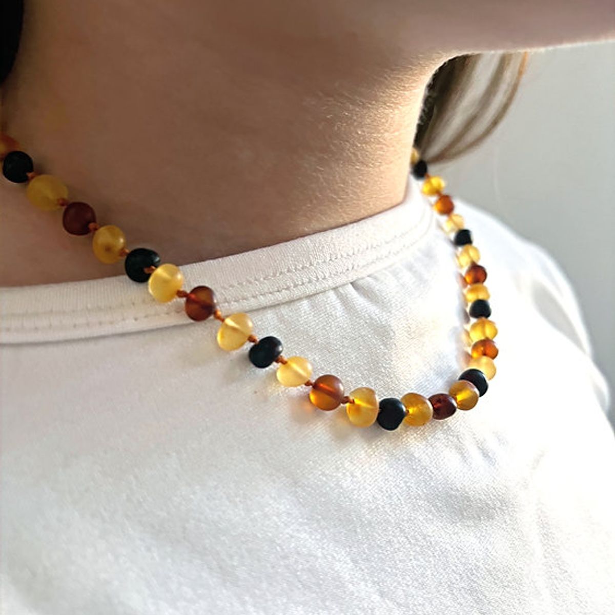 GENERICO - Collar de Ámbar Báltico Certificado para Niños de 6-11 años