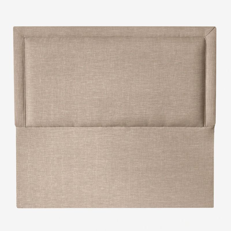 ESPACIO HOGAR - Respaldo de Cama Flat Frame Vivo Lino Beige 1,5 Plazas