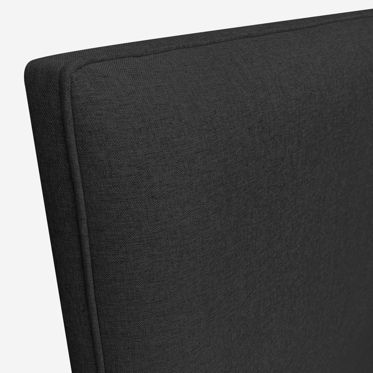 ESPACIO HOGAR - Respaldo de Cama Flat Vivo Lino Grafito - 1.5 Plaza