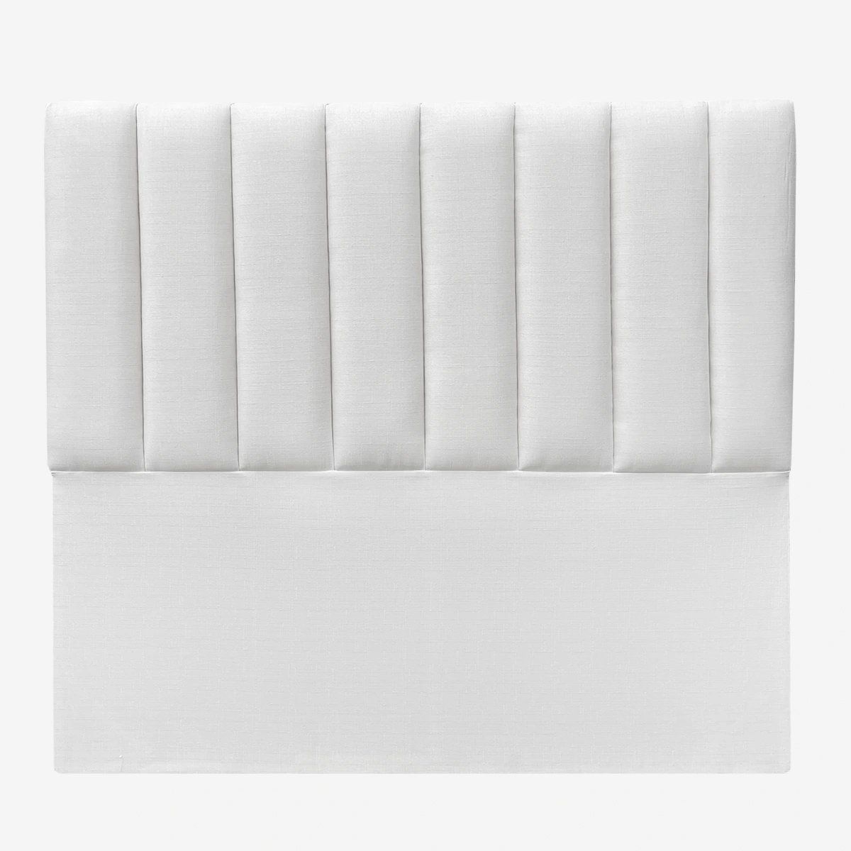 ESPACIO HOGAR - Respaldo de Cama Tubular Vertical Lino Crema - King