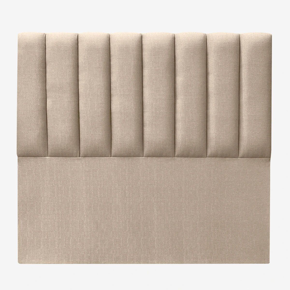 ESPACIO HOGAR - Respaldo de Cama Tubular Vertical Lino Beige - King