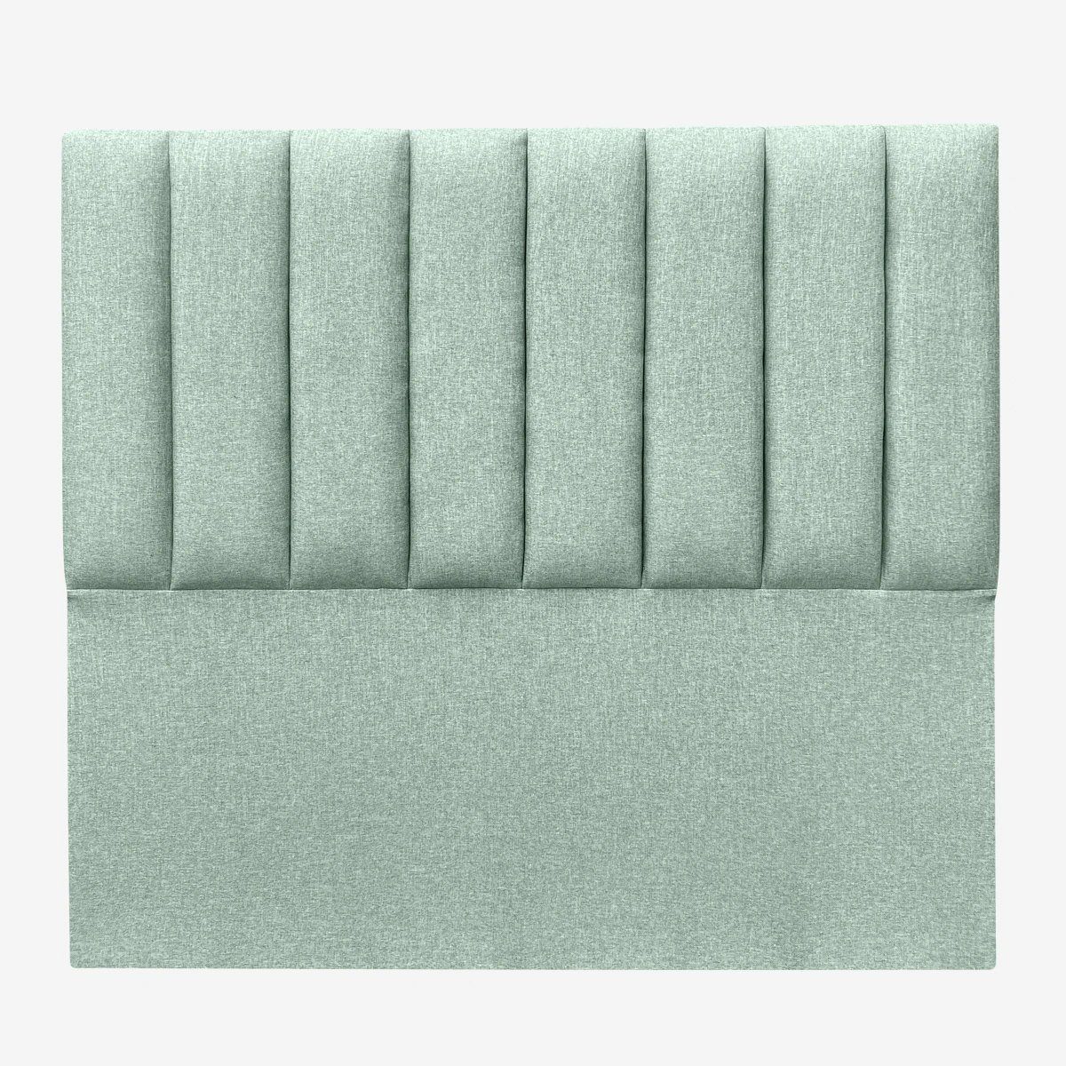 ESPACIO HOGAR - Respaldo de Cama Tubular Vertical Lino Verde Jeans - Queen