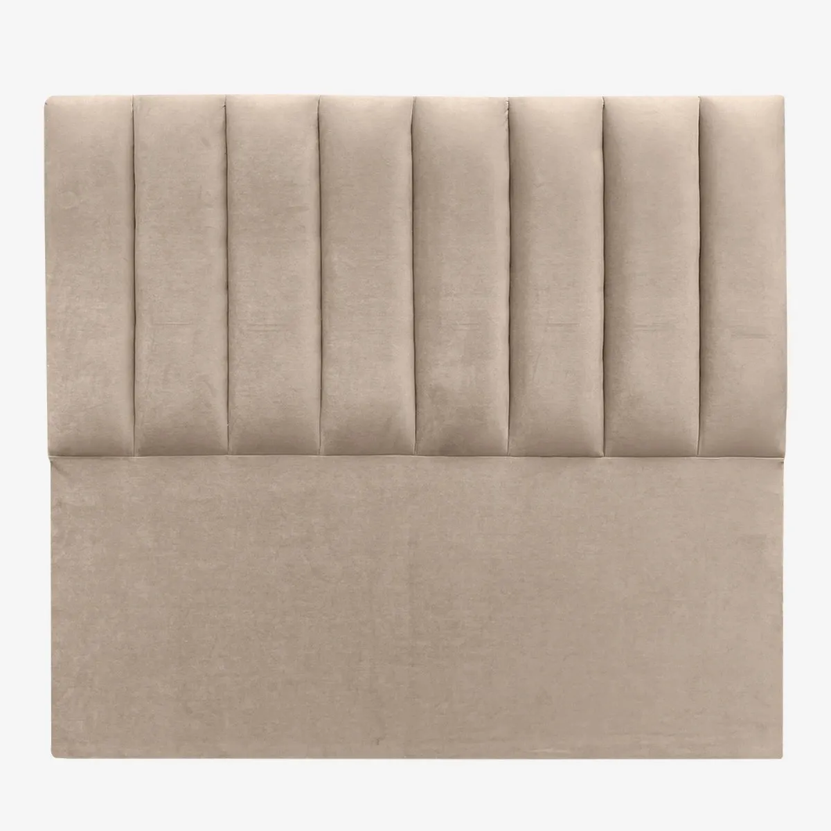 ESPACIO HOGAR - Respaldo de Cama Tubular Vertical Felpa Beige - King