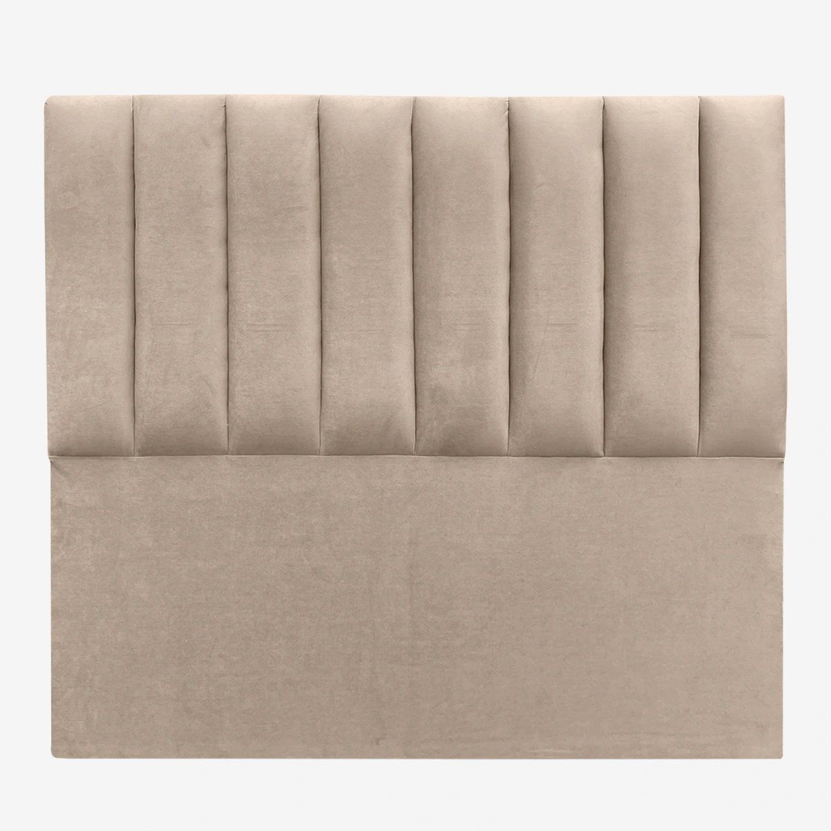 ESPACIO HOGAR - Respaldo de Cama Tubular Vertical Felpa Beige - Super King