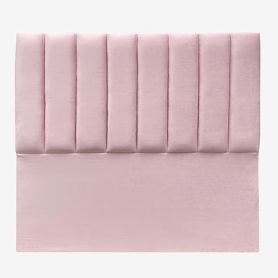 Imagen 2 del producto Respaldo de Cama Tubular Vertical Felpa Rosado Claro - 1 Plaza