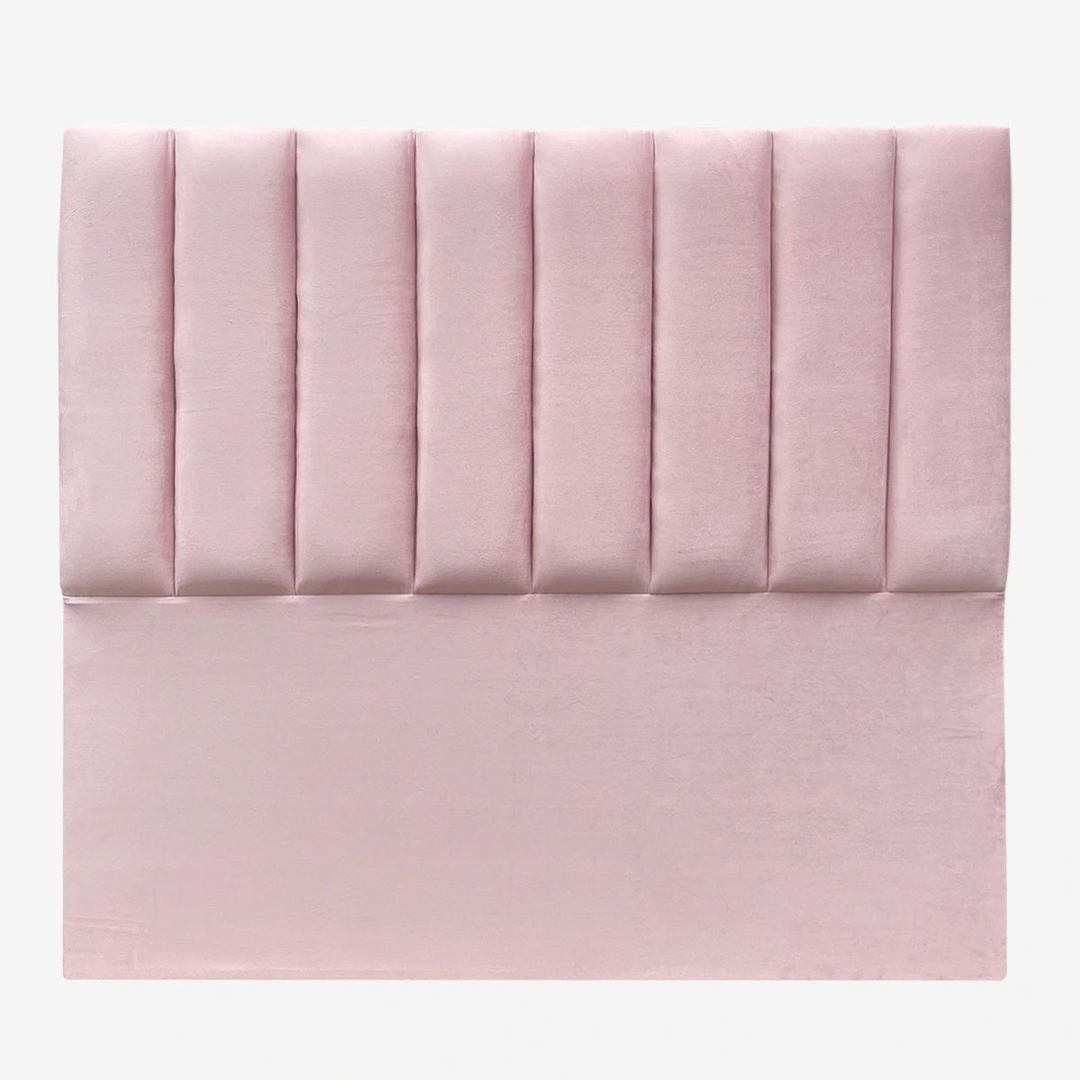 ESPACIO HOGAR - Respaldo de Cama Tubular Vertical Felpa Rosado Claro - 2 Plazas