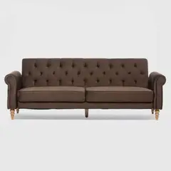 DANIELS - Sofá Futón 3 Cuerpos Clásico Milán Café EG2025BR