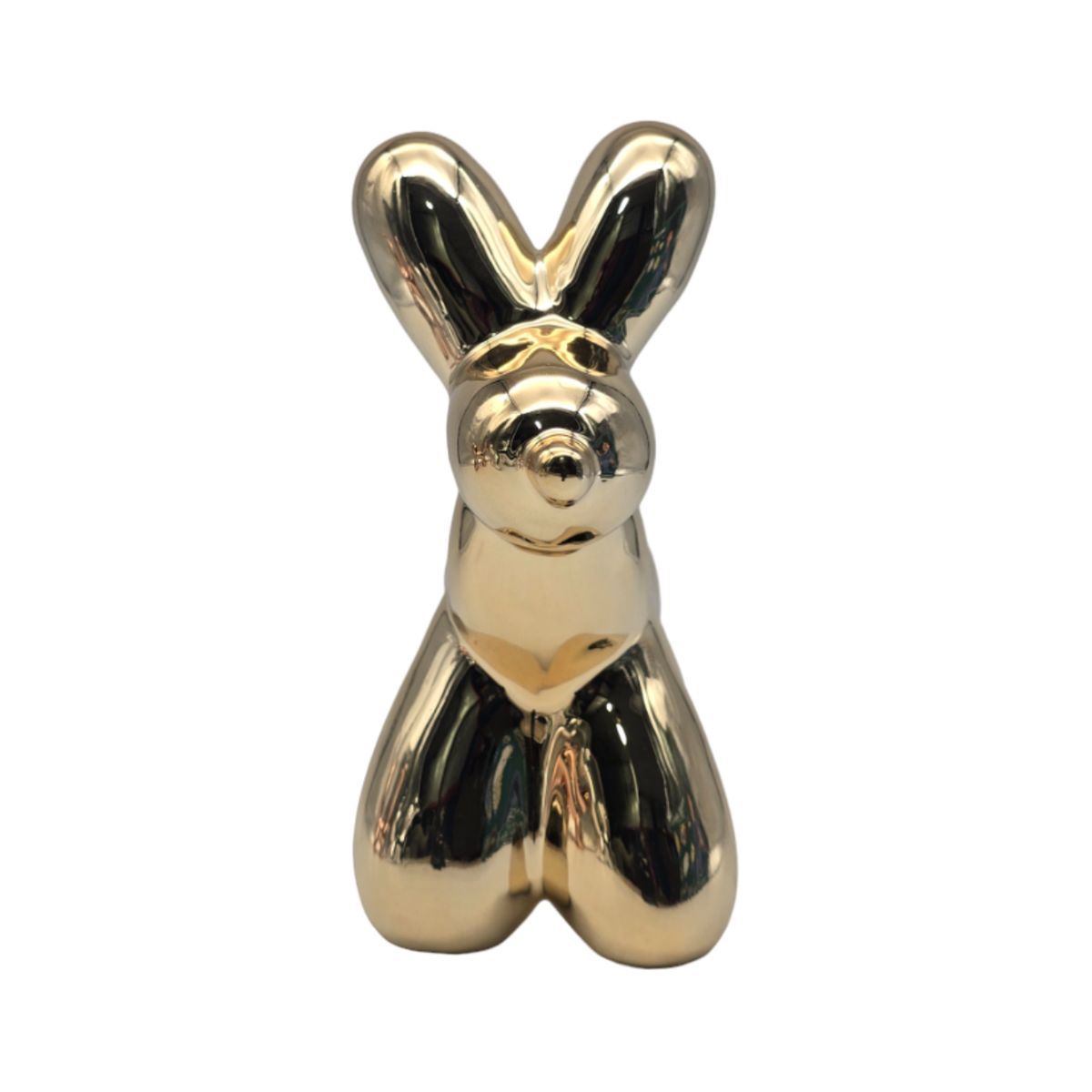 GENERICO - Adorno Perro Mascota Efecto Globo Metalizado Decoracion - Dorado