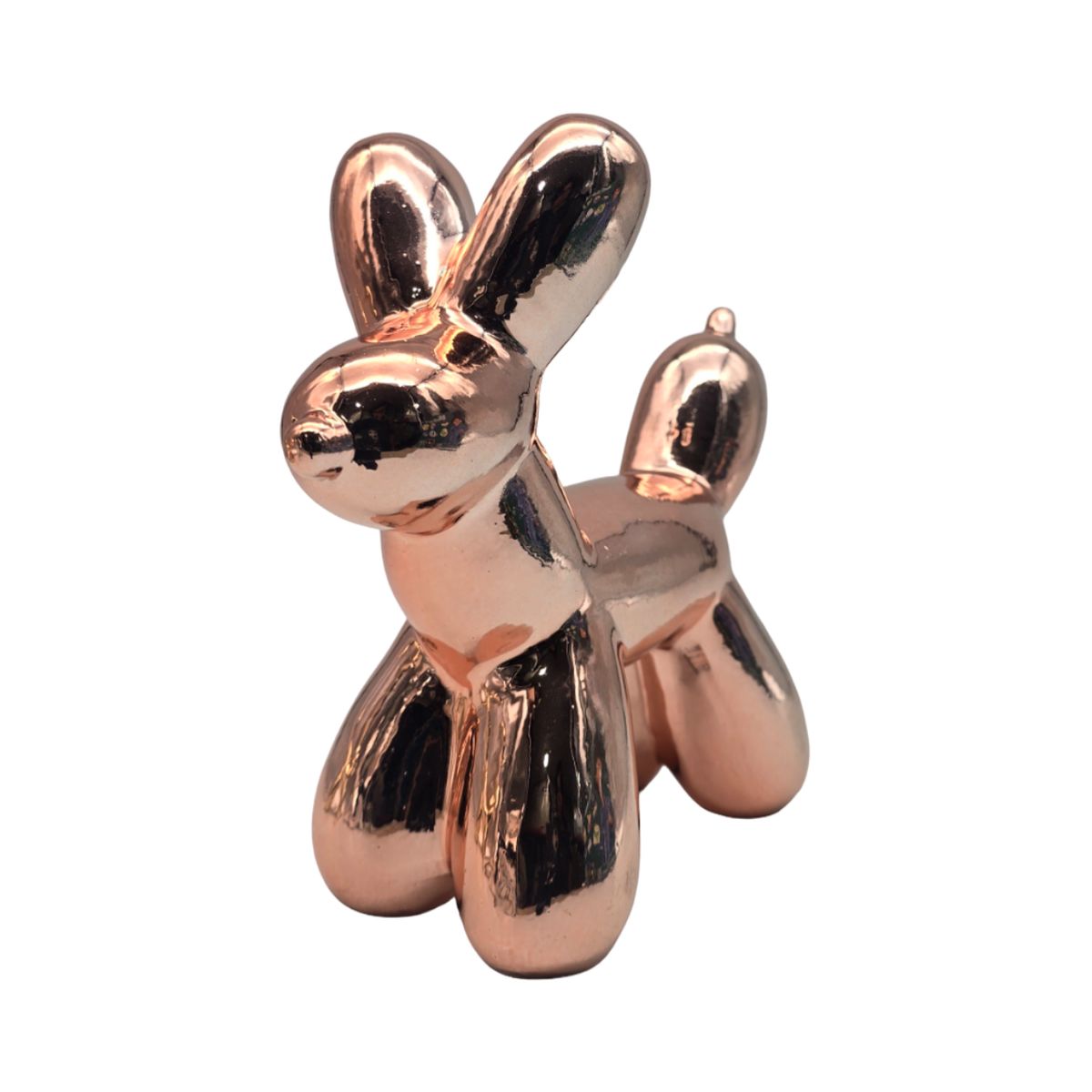 GENERICO - Adorno Perro Mascota Efecto Globo Metalizado Decoracion - Rojo