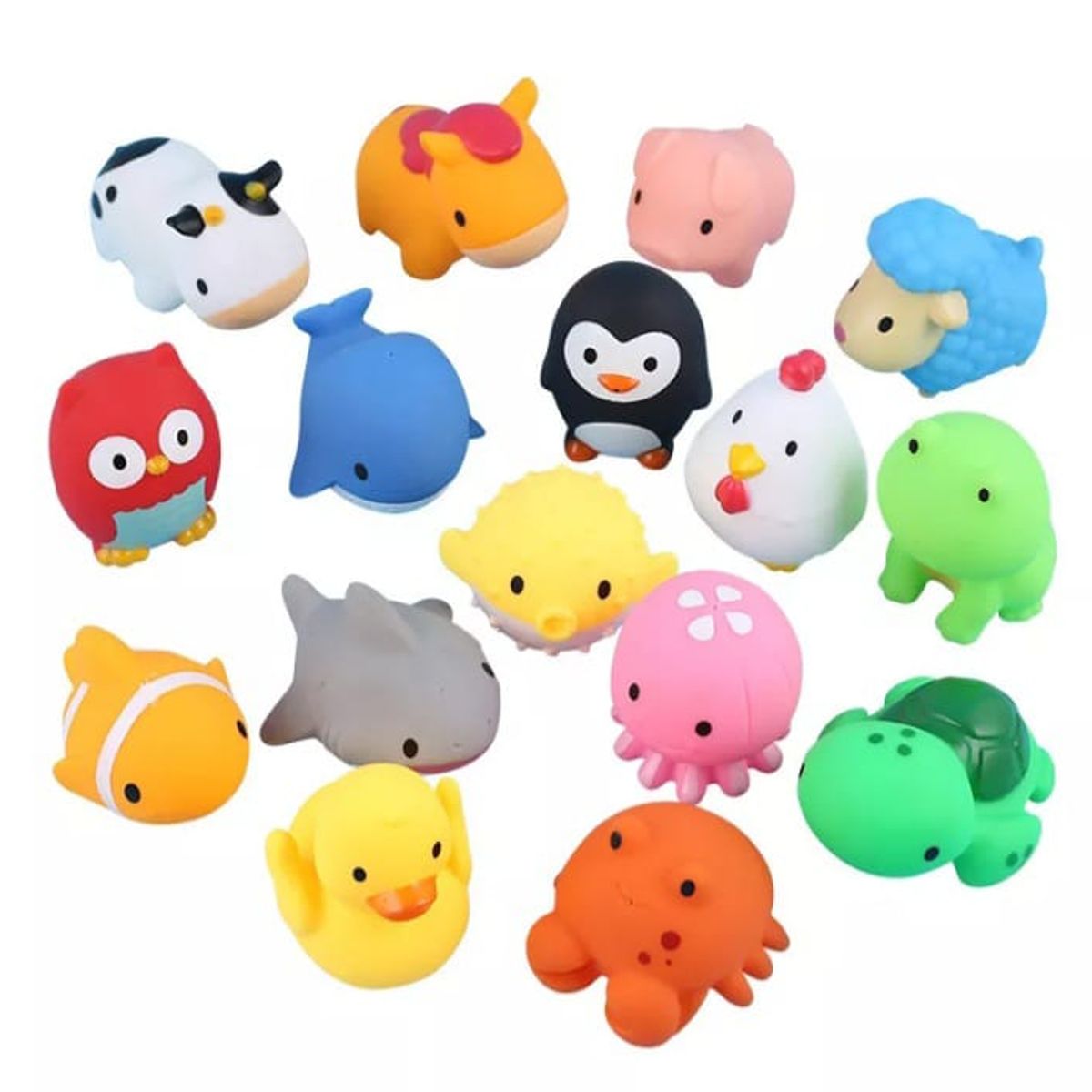 GENERICO - Pack Juguetes De Baño Para Niños Flotan En El Agua