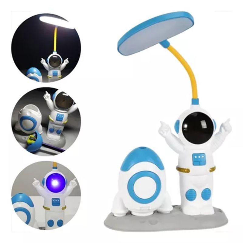 GENERICO - Lampara De Escritorio Recargable LED 2 en 1 Astronauta