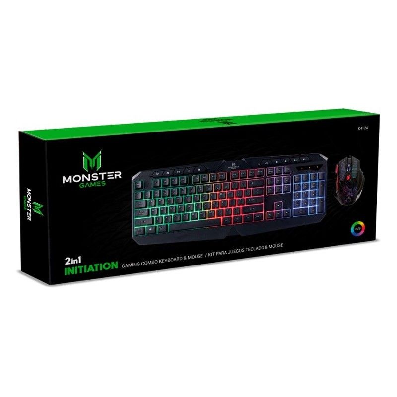 MONSTER - KIT TECLADO Y MOUSE MONSTER CREW INITIATION ESPAÑOL