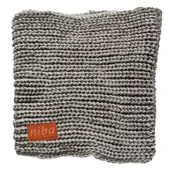 NIBA - Bufanda Cuello Lana Circular Café