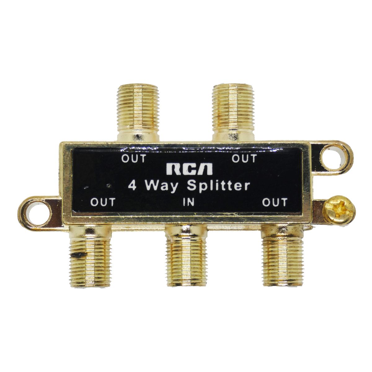 RCA - Splitter Coaxial 1x4 Rca -  Tv / Cable