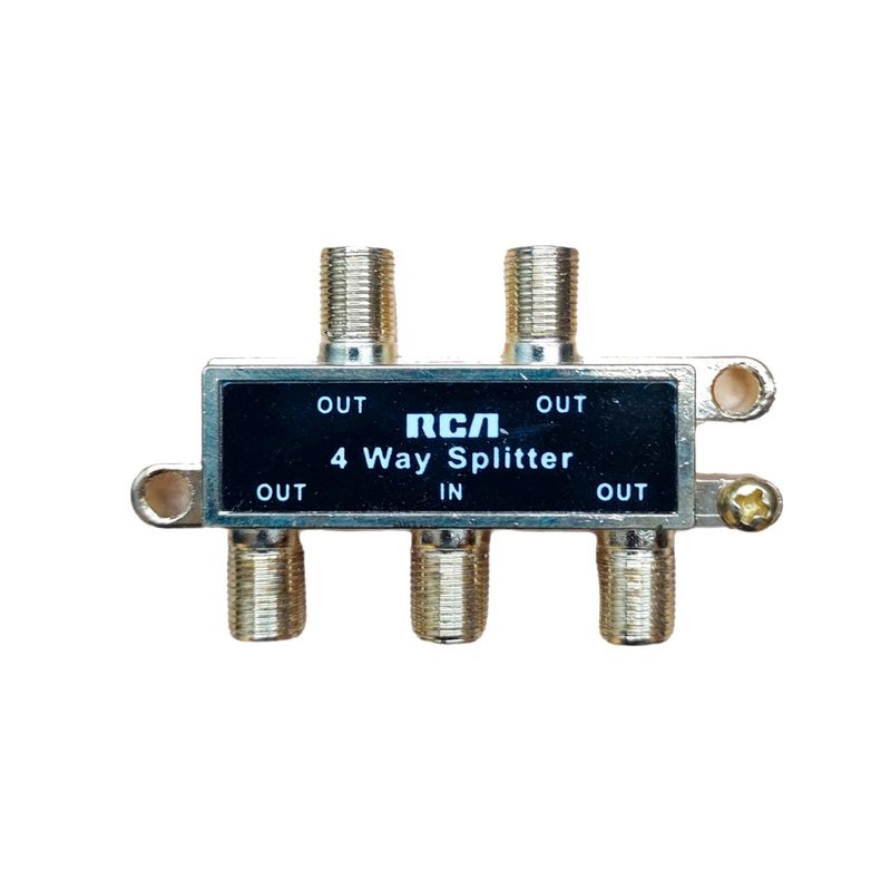 RCA - Splitter Coaxial 1x4 Rca -  Tv / Cable
