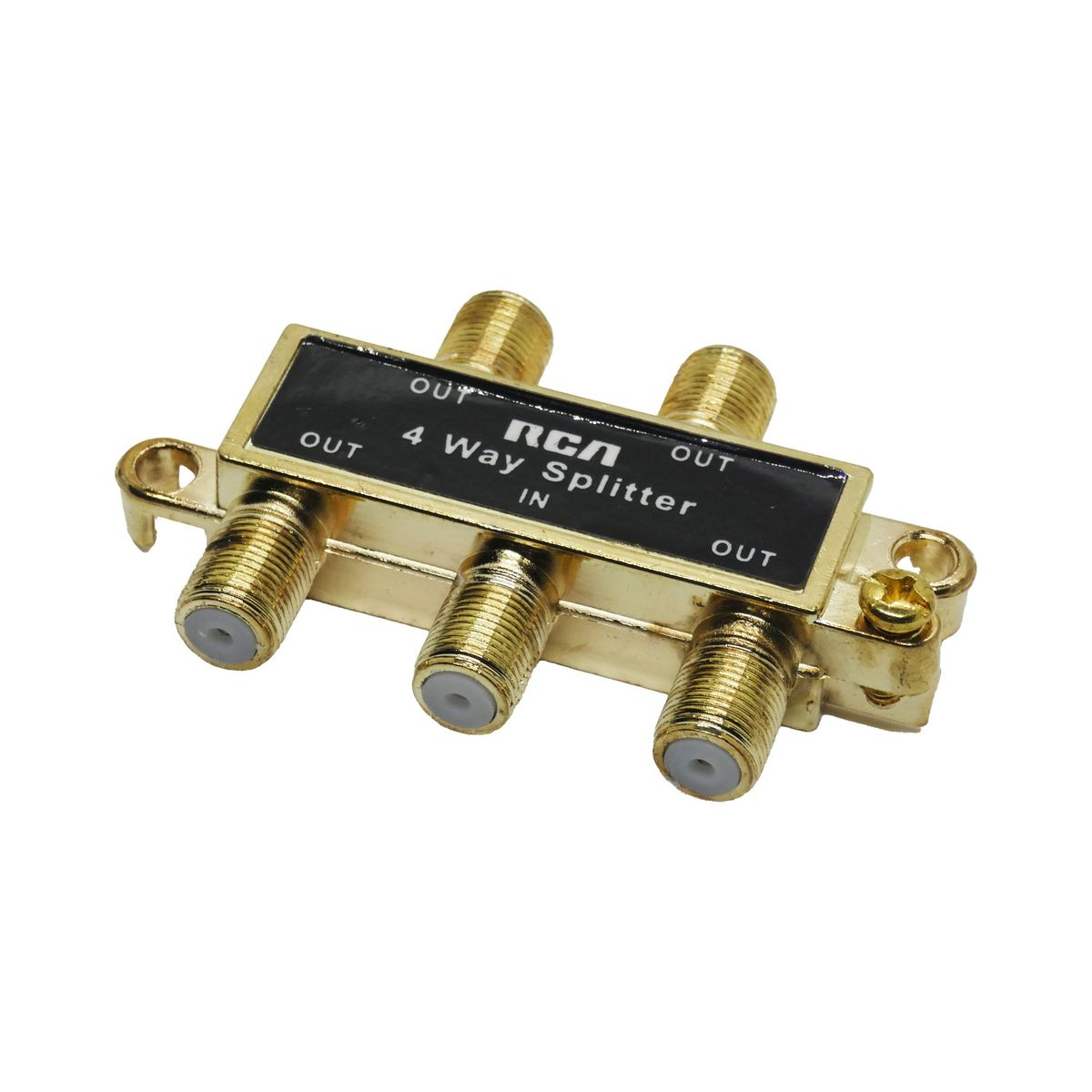 RCA - Splitter Coaxial 1x4 Rca -  Tv / Cable