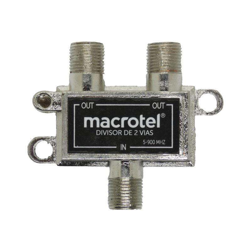 MACROTEL - Splitter Coaxial 1x2 Tv Y Cable Macrotel